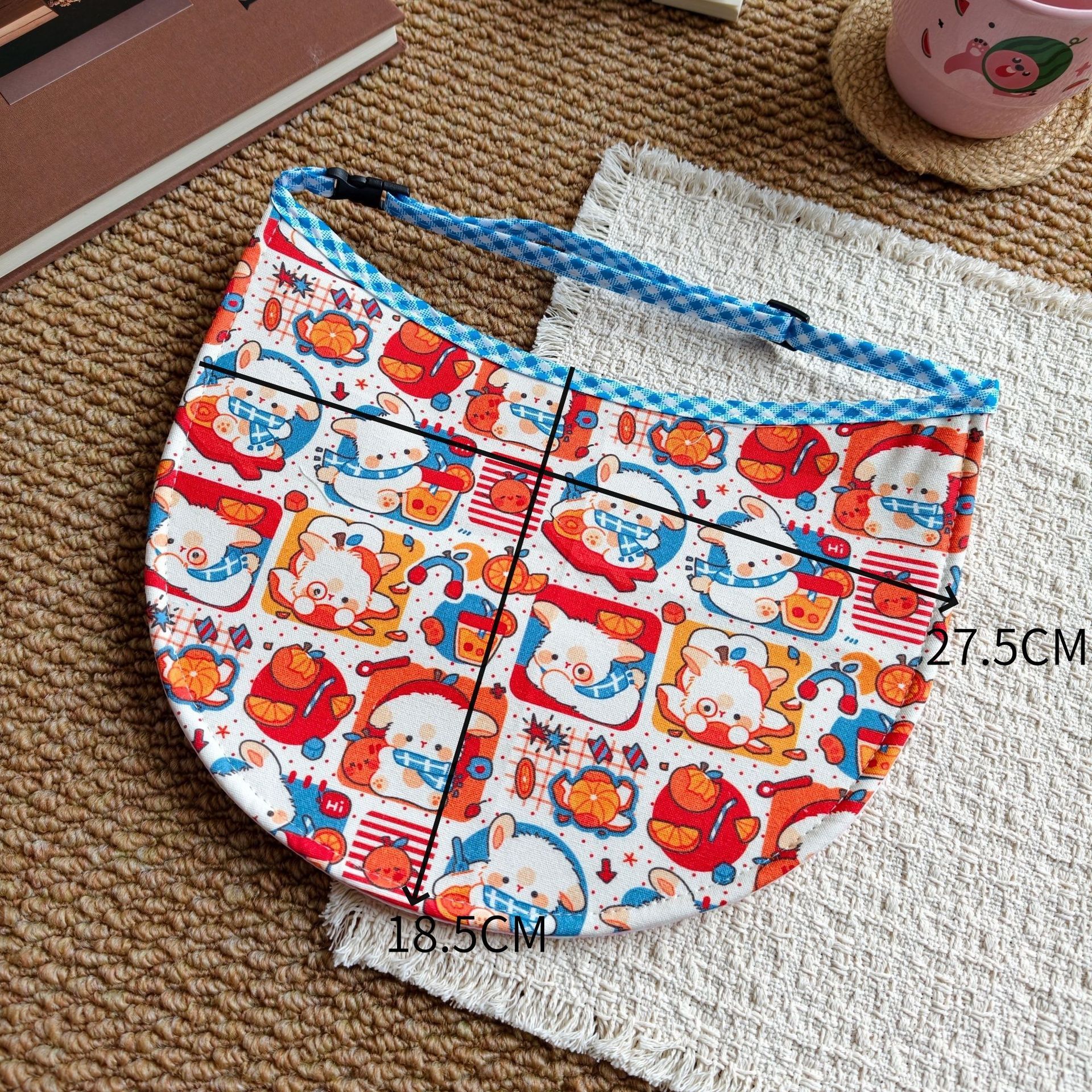 Orange-red kitten bib