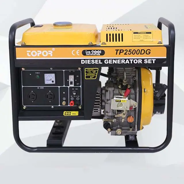 2kva portátil precio generador diesel silencioso