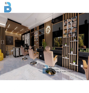 Bellezza negozio di barbiere decorazione salone mobili salone vetrina personalizzata per la progettazione di barbiere - Product Image 1