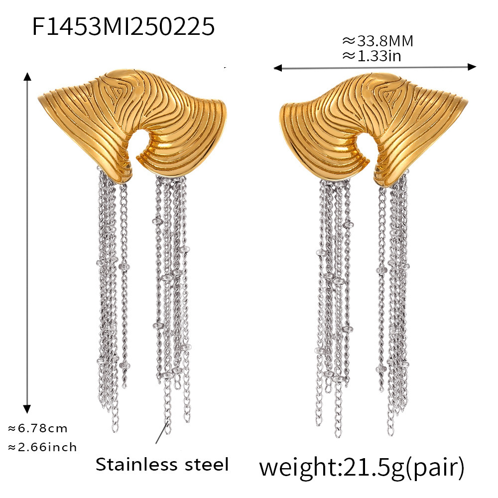 F1453-golden earrings