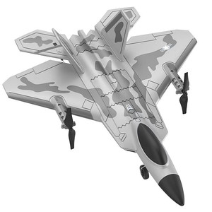F22 RC Model 2.4Ghz 4 CH uzaktan kumanda uçak ile iki mod Jet avcı uçağı İha uçak uçak modeli oyuncak çocuklar ve yetişkinler için - Product Image 5