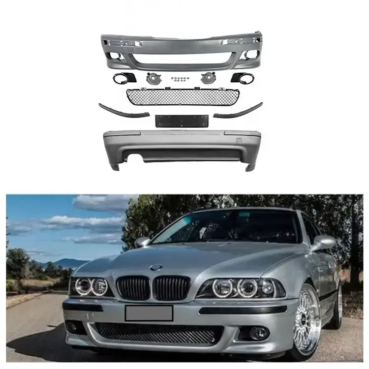 1996-2003 5 Series Classical Upgrade E39 M5 Full Body Kit for Front Bumper Rear Bumper Plastic Durable Standard Package