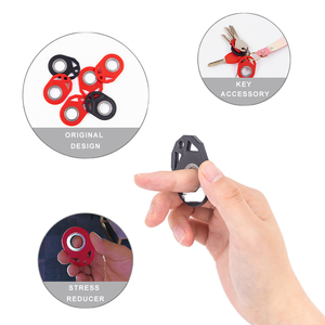 Thiết kế mới dành cho người lớn của căng thẳng cứu trợ đồ chơi xách tay Keychain Spinner lo lắng cứu trợ thần tài tay đồ chơi kim loại Keyring trường Câu Lạc Bộ Quà Tặng - Product Image 1