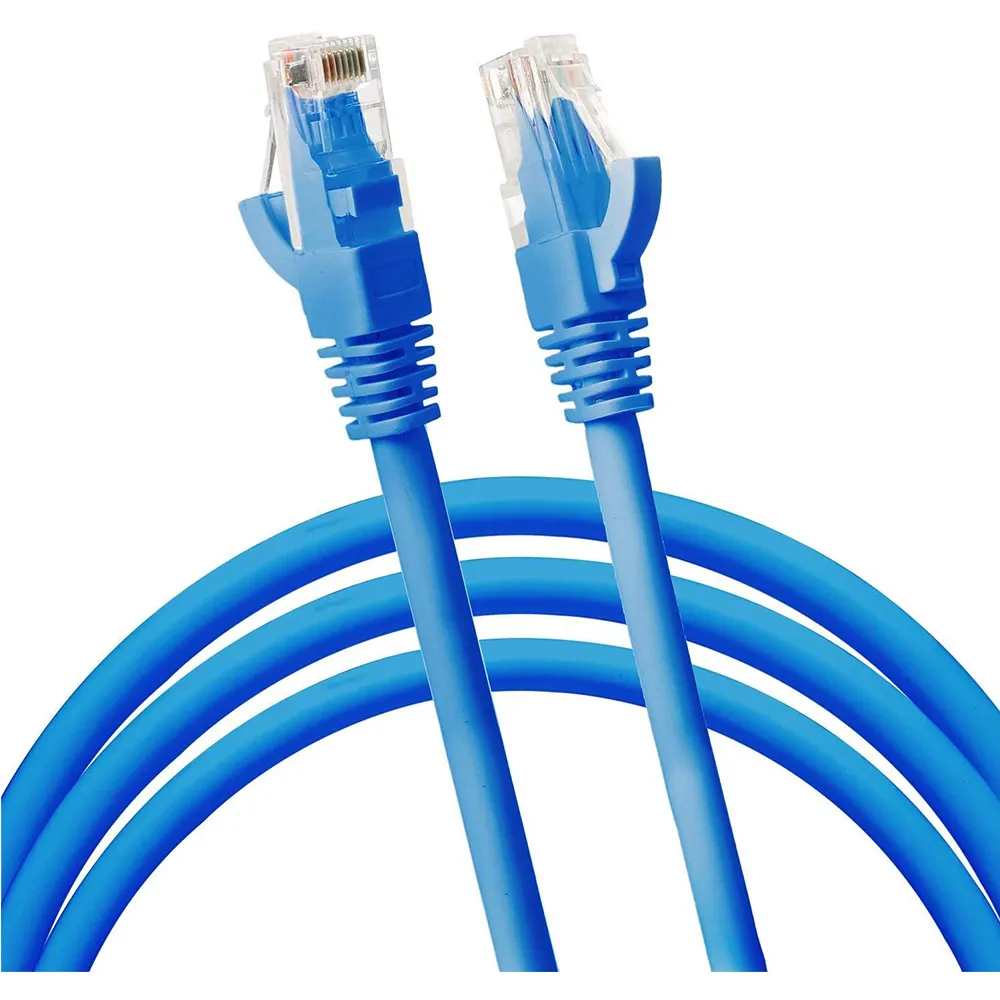 Cable LAN de red Ethernet RJ45 Cat 5e UTP, 4 pares, 24AWG, Cable Cat5 para Android TV Box PC, módem de Internet