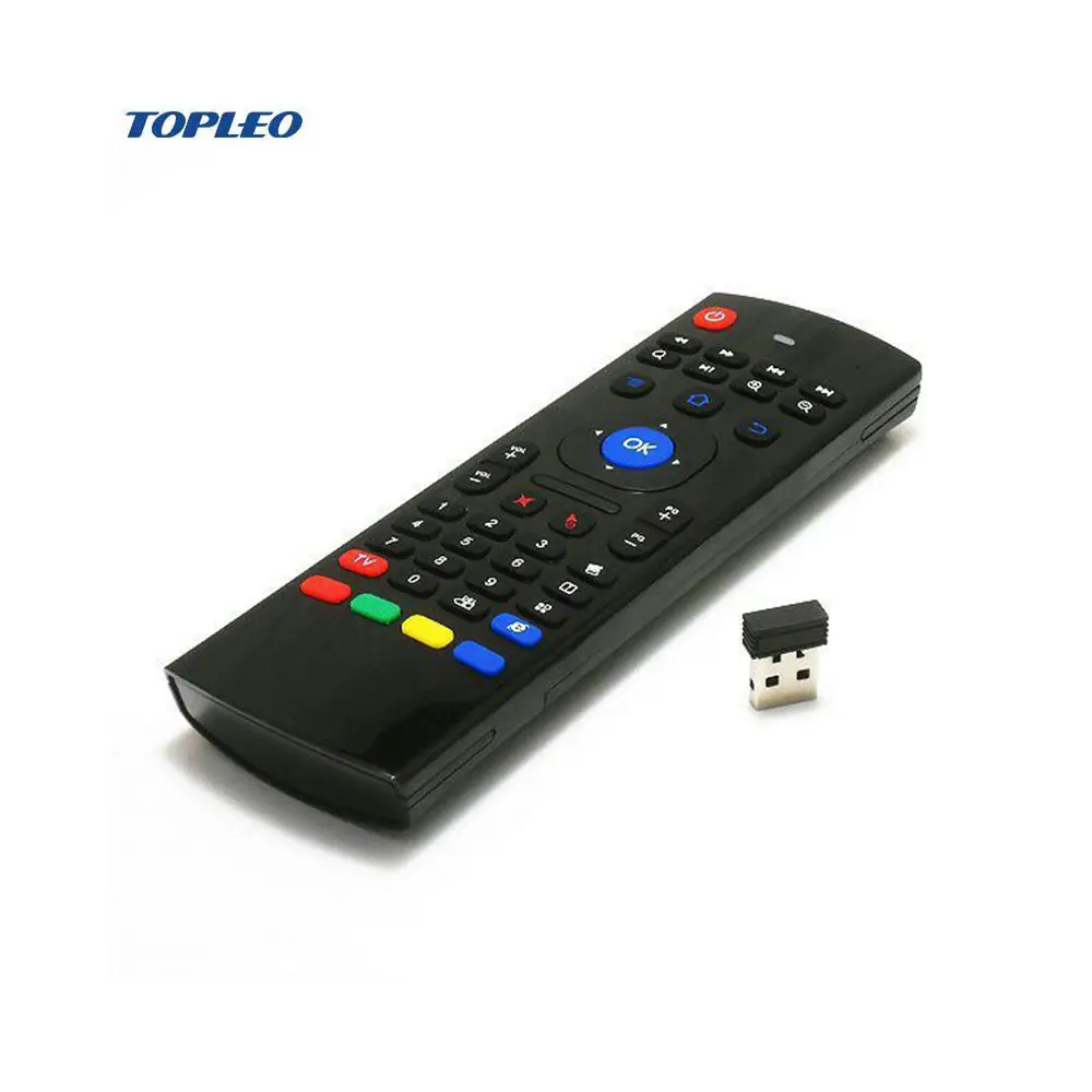 Reliable quality 2.4 GHz Wireless universal tv remote control with colorful led lights