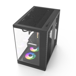 M-ATX SPCC ATX/TGガラスゲームPCゲームケースコンピューターゲームケース & タワー用USB3.0透明ガラスパネル