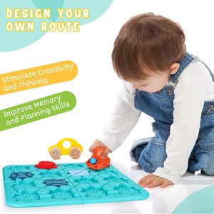 STEM Board Game 118 <strong>Challenges</strong> &amp; 4 Difficulty Levels Smart Logic Road Builder Car Track Building Brain Teaser STEM Learning Toy - Product Image 5