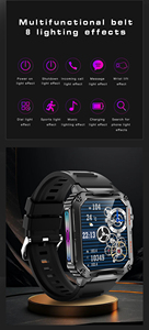 Orologio da polso per sport all'aperto P3 impermeabile con lampada multifunzione a memoria grande effetto 24 ore con rilevamento della frequenza cardiaca orologio intelligente personalizzato - Product Image 2