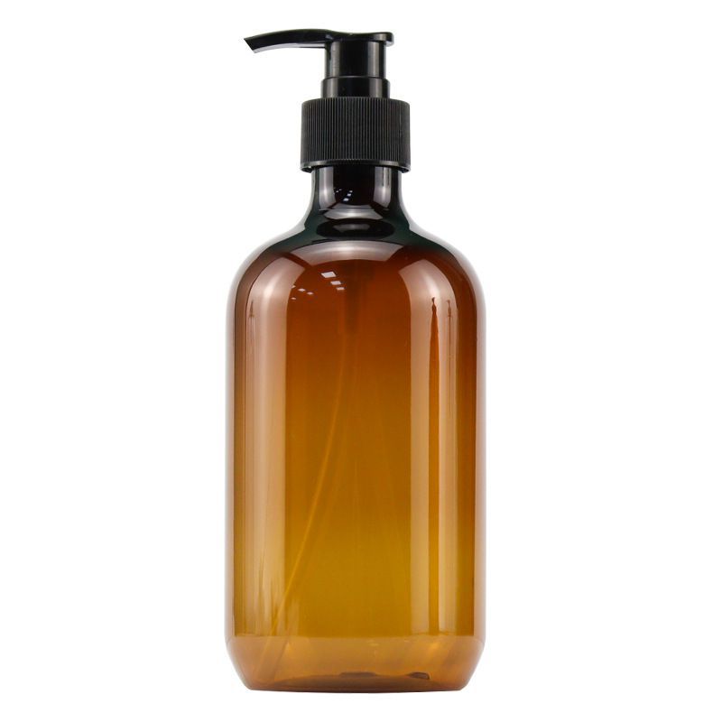 Bouteille brune à tête noire