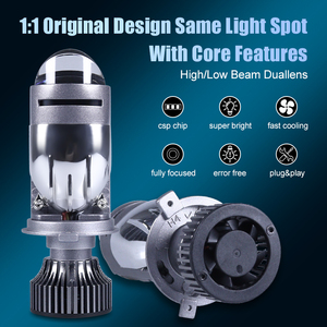 Ucuz h4 Led projektör Led ışık araba far h11 projektör Lens h4 araba Honda şehir için Led lazer ampul Bi led projektör h4 - Product Image 2