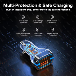 38W USB Car <strong>Charger</strong> PD20W QC 3.018W Fast Charging Quick Charge USB Type C Car <strong>Charger</strong> for iPhone 16 15 14 Pro Samsung Xiaomi - Product Image 6