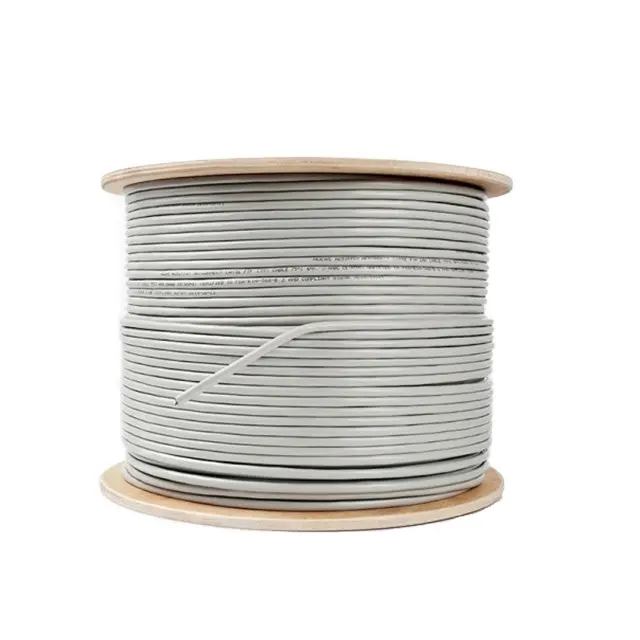 1000ft Spool 100% Real Pure Solid Copper 24AWG Cat5e STP Bulk Cable
