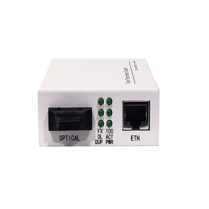 Transceptor de fibra óptica Ethernet de 10/100M Convertidor de medios de 100Mbps 1 Óptico-1 Eléctrico/1 Óptico-2-Eléctrico - Product Image 3