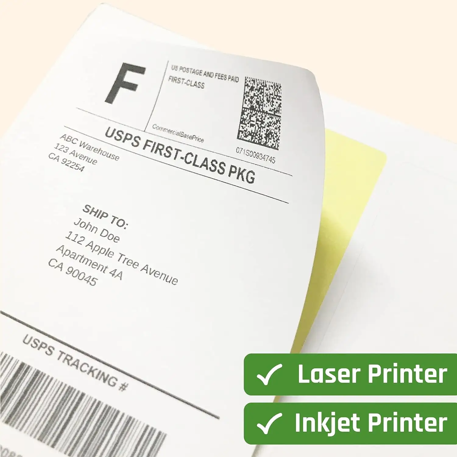 100 folhas A4 21x29.7 papel branco etiqueta autoadesiva para impressora a jato de tinta a laser