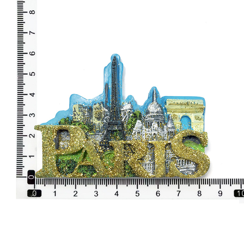 Coloridos puntos de referencia de París