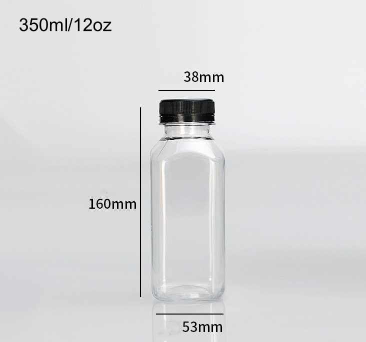Bouteilles de jus de 350 ml avec bouchons