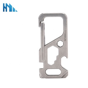 Çok fonksiyonlu EDC araçları GR5 titanyum alaşım anahtarlık 5 in 1 titanyum Carabiners - Product Image 2