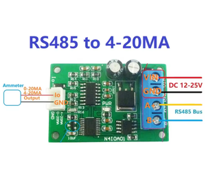 Eletechsup N4I0A01 RS485 a 4-20MA/0-20MA Generador de señal de corriente PWM a Convertidor analógico de corriente Módulo Modbus RTU - Product Image 6