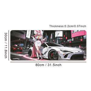 2025 hot chất lượng cao tùy chỉnh in logo không thấm nước lớn XXL cao su tự nhiên văn phòng chơi game chuột Pad bàn Pad Mat - Product Image 2