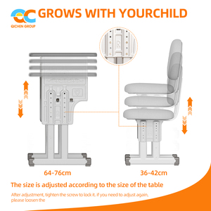 Đặt hàng nhỏ Chào mừng bạn học tập bàn với lưu trữ hiện đại viết Bàn và ghế mẫu có sẵn nghiên cứu Bàn và ghế Combo - Product Image 5