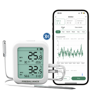 Registrador de datos de temperatura y humedad IoT industrial Sensor de temperatura del registrador de datos Bluetooth Ble con sonda