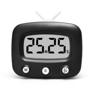 2024 più recente orologio con schermo digitale LCD a forma di TV per il conto alla rovescia della cucina Timer meccanico digitale da cucina - Product Image 1
