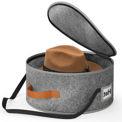 Felt hat box-gray