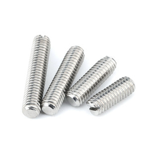 Özel M2 2.5 M3 M4 M5 M6 DIN551 paslanmaz çelik Grub vidalar M2 X 6mm oluklu kafa düz nokta seti vida - Product Image 5