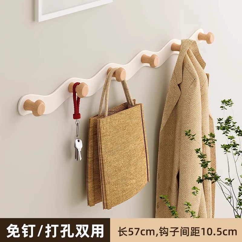 White wavy hook - 6 hooks