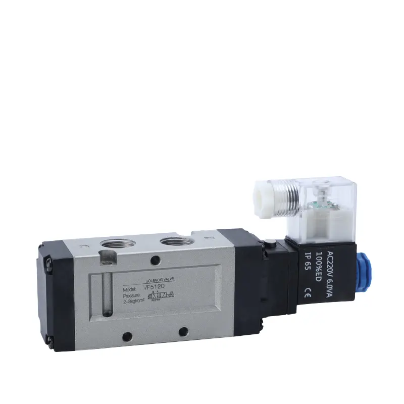 Válvula Solenoide de 5 puertos, rectificador, solenoide individual, tipo SMC VF5000