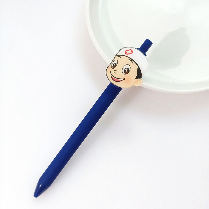 0.5mm black - medical head blue pen