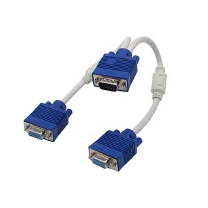 Vgaコンピューターディスプレイビデオオーディオケーブル1Cm2メスVgaスプリットスクリーンケーブルVgaモニタースプリッターコンバーターケーブル - Product Image 4
