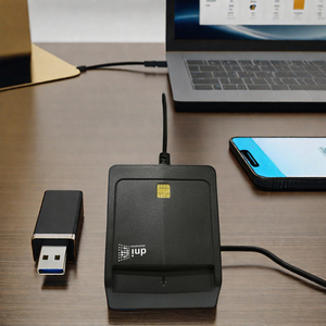 Ad alta capacità Smart IC/ID DNIe lettore di schede USB e scrittore magnetico Smart ATM SIM Reader/scrittore con installazione esterna - Product Image 6