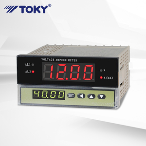 TOKY 48*96mm Digitales Voltmeter Ampere meter Einphasiger Mehr kanal eingang 2 Schleifen Alarm ausgangs feld