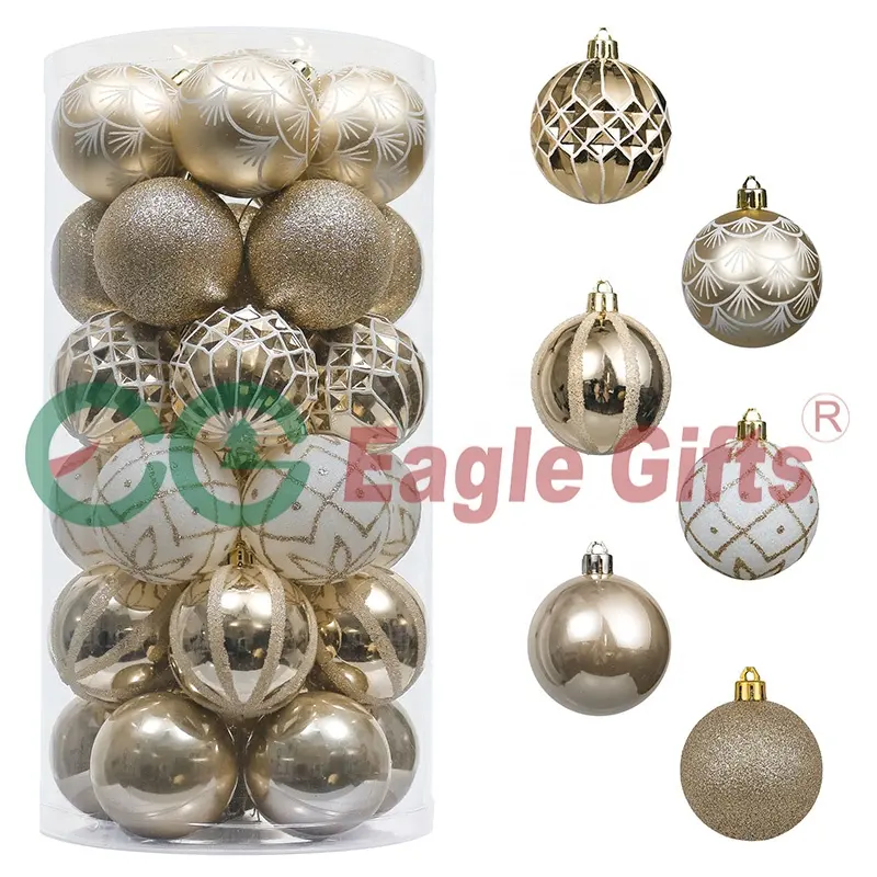 EAGLEGIFTS tatil süsler ev dekor ağacı Baubles Decoracion Navidad toplu yılbaşı topu yılbaşı topları yılbaşı küreler