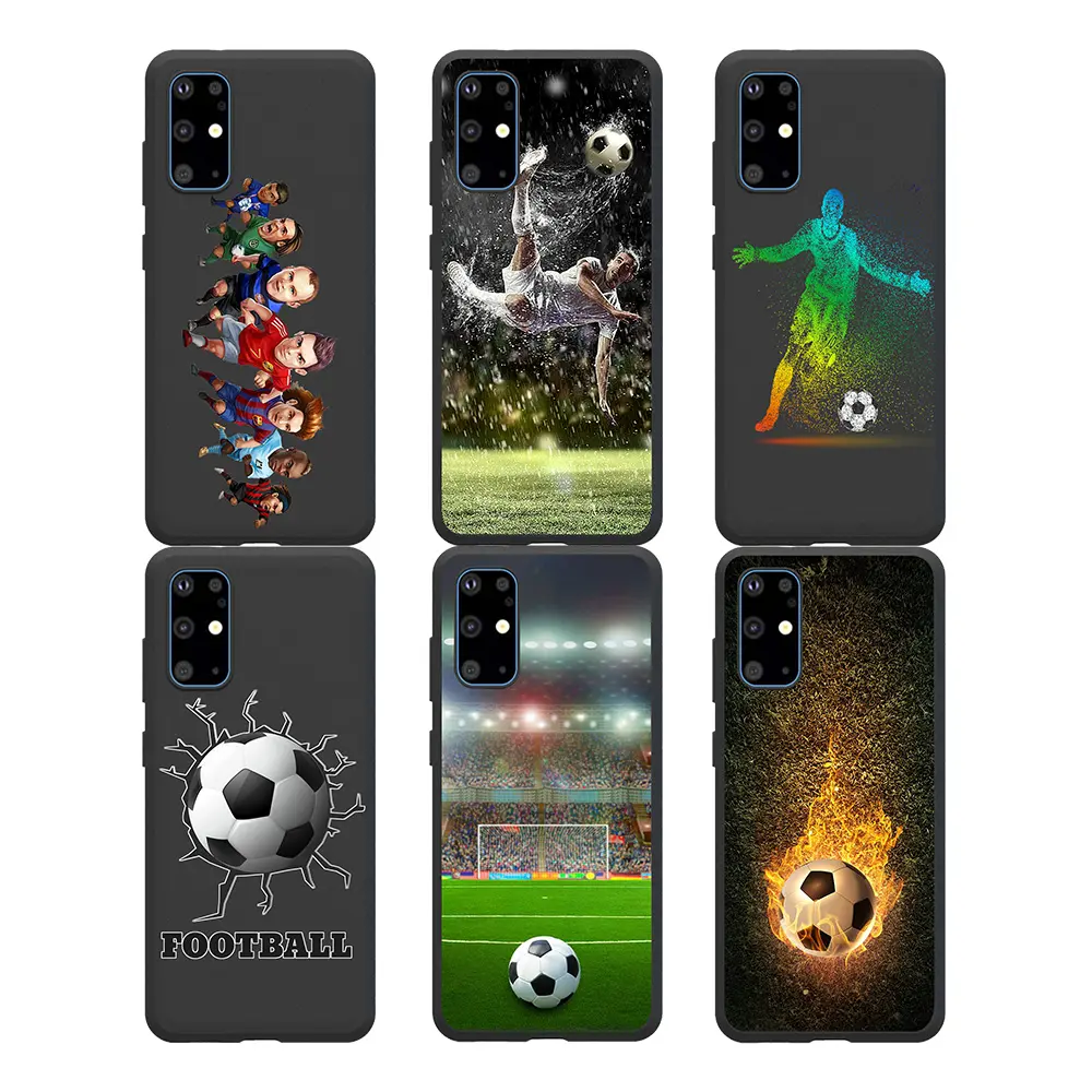 Sarung ponsel TPU lunak olahraga sepak bola untuk Samsung Galaxy S22 Ultra