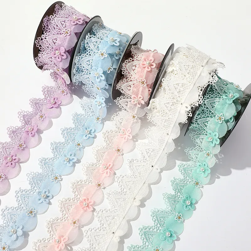 Offre Spéciale prix de gros guipure cordon dentelle tissu Prix d'usine cordon dentelle tissu Décoration pour hijab