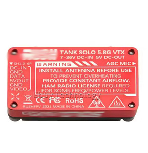 Rush tank Solo 5.8 Ghz 1.6 VTX FPV发射器数控外壳远程遥控无人机多转子FPV无人机Vtx - Product Image 3