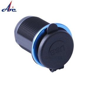 Đèn LED chống nước Vòng 3.1A Ổ cắm cổng kép <span class=keywords><strong>USB</strong></span> Sạc xe hơi cho ô tô Xe máy Xe buýt Thuyền biển Xe tải Xe đạp - Product Image 6