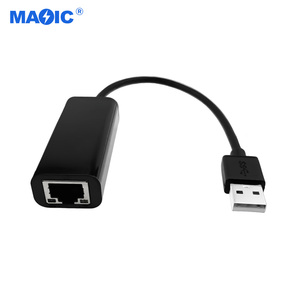 USB2.0 to RJ45 <strong>Adapter</strong> <strong>Network</strong> Card 100Mbps <strong>Network</strong> Port <strong>Adapter</strong> with Light Display ABS Shell White Black Wired <strong>Adapter</strong> - Product Image 3