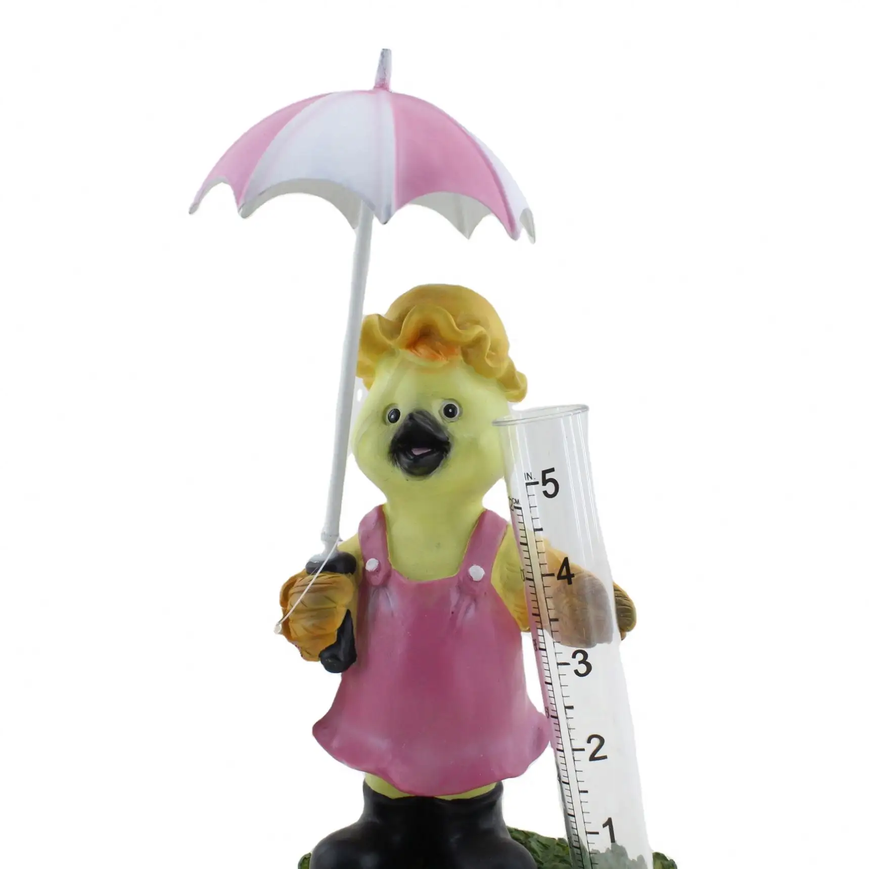 Pollo sosteniendo estatua de hierro paraguas decoración del hogar estatua primavera Animal resina artesanía mejor precio calidad Superior resina en miniatura 60