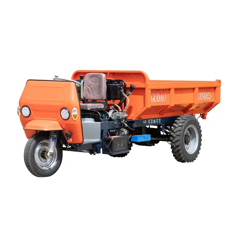 Diesel Driewieler Dumper Motor Driewieler Cargo Diesel Mini Dumper Drie Wielen Truck Elektrische Mijnbouw Lading Dumper