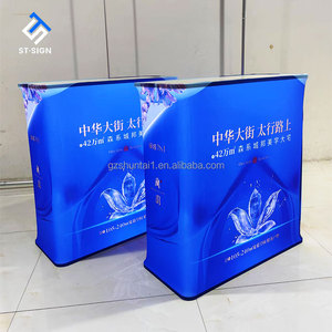 Portable <strong>Folding</strong> ABS Mobile Advertising Table Factory's Promotion Desk for Exhibition <strong>Booth</strong> Consultation Reception Easy Lifting
