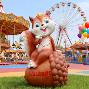 Đáng Yêu Phim Hoạt Hình Sóc Bức Tượng Vui tươi Nhựa Điêu Khắc Nghệ Thuật Trang Trí Nội Thất Cho Vườn Công Viên Phòng Khách Lễ hội Trang Trí Quà Tặng Ý Tưởng - Product Image 1