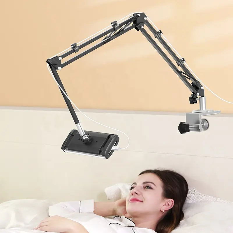 Ajustável Portátil Universal Braço Longo Preguiçoso Cama Mesa Tablet Stand Holder para iphone iPad Kindle iPhone Samsung Tab