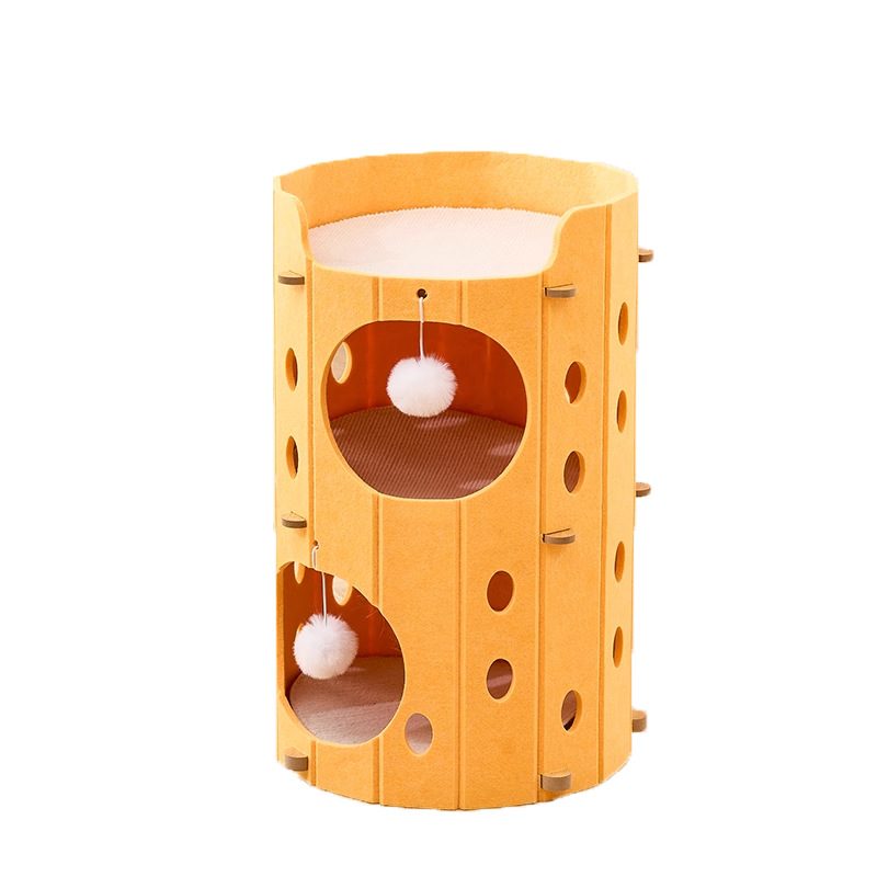 Perforated Yellow 2-Tier37*37*60cm