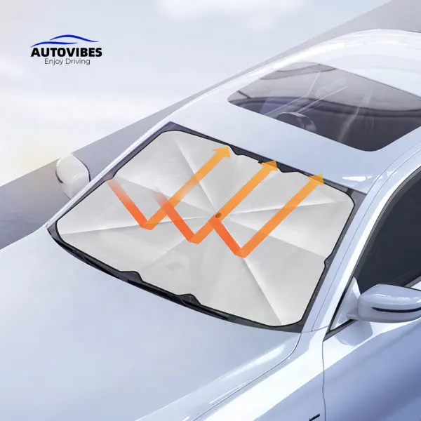 Parasol para parabrisas de coche con aislamiento de polímero a nanoescala, sombrilla plegable para coche, sombrilla para coche