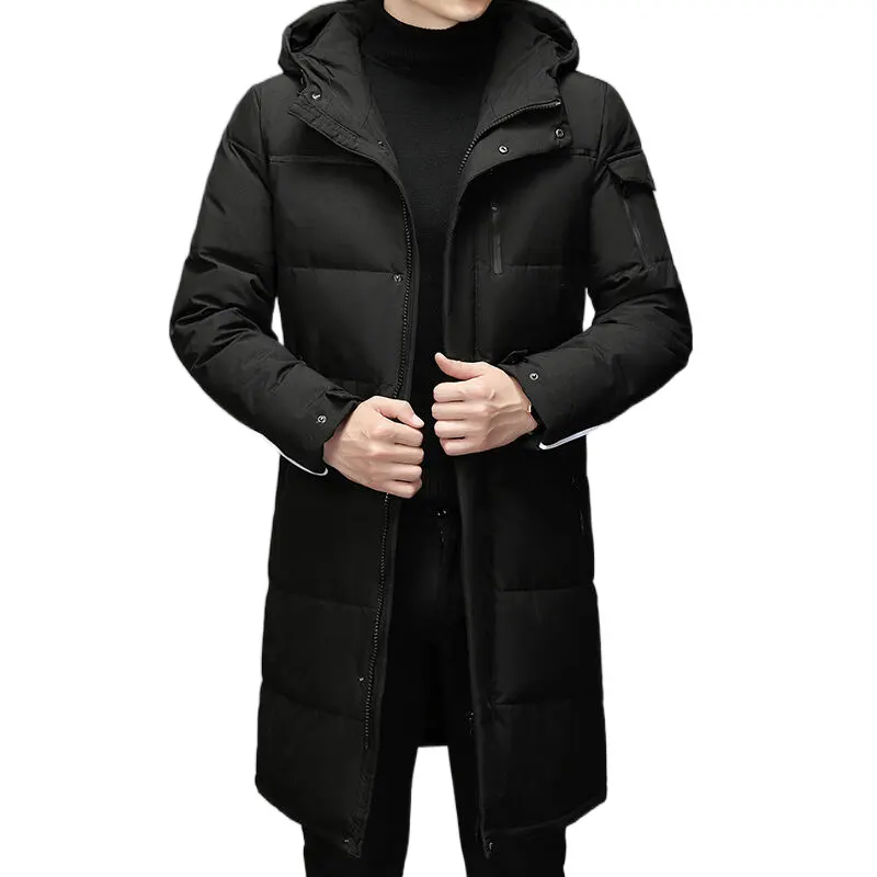 Veste d'extérieur manteau bouffant tissu nouveau Canada tissé uni teint formel pour l'hiver duvet Denim 2022 personnalisé haute qualité hommes régulier