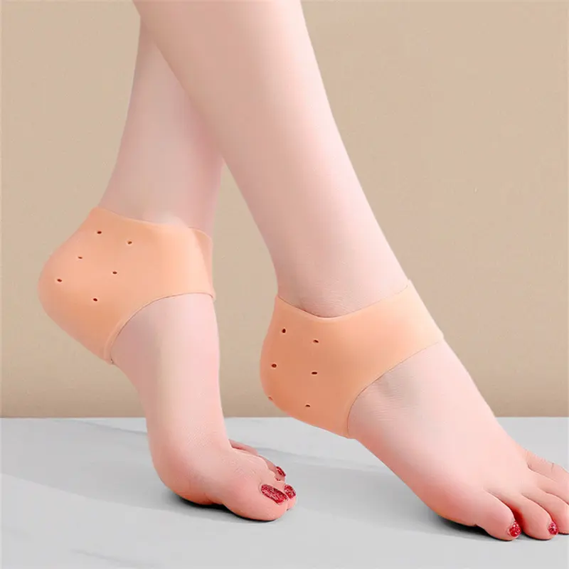 2pcs Bảo vệ Silicone plantar Fasciitis gót chân thúc đẩy mắt cá chân gel hỗ trợ giảm đau giữ ẩm Gel gót chân chèn r1871