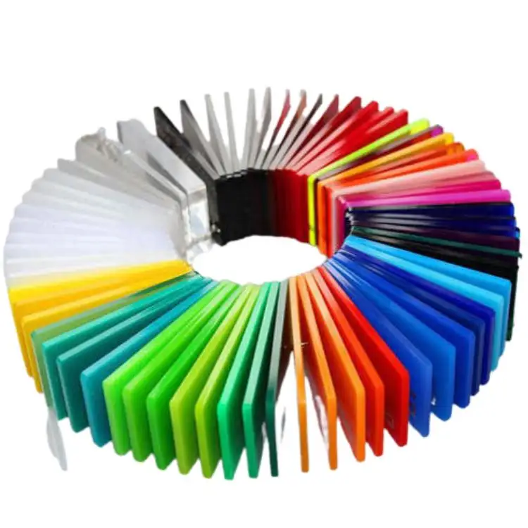 Fabricants de feuille de plastique acrylique de couleur personnalisée de haute qualité 2 mm 3mm 5mm